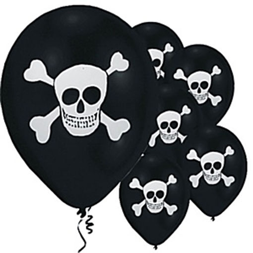 Picture of SKULL LATEX BALLOONS 11 INCH - 6PK